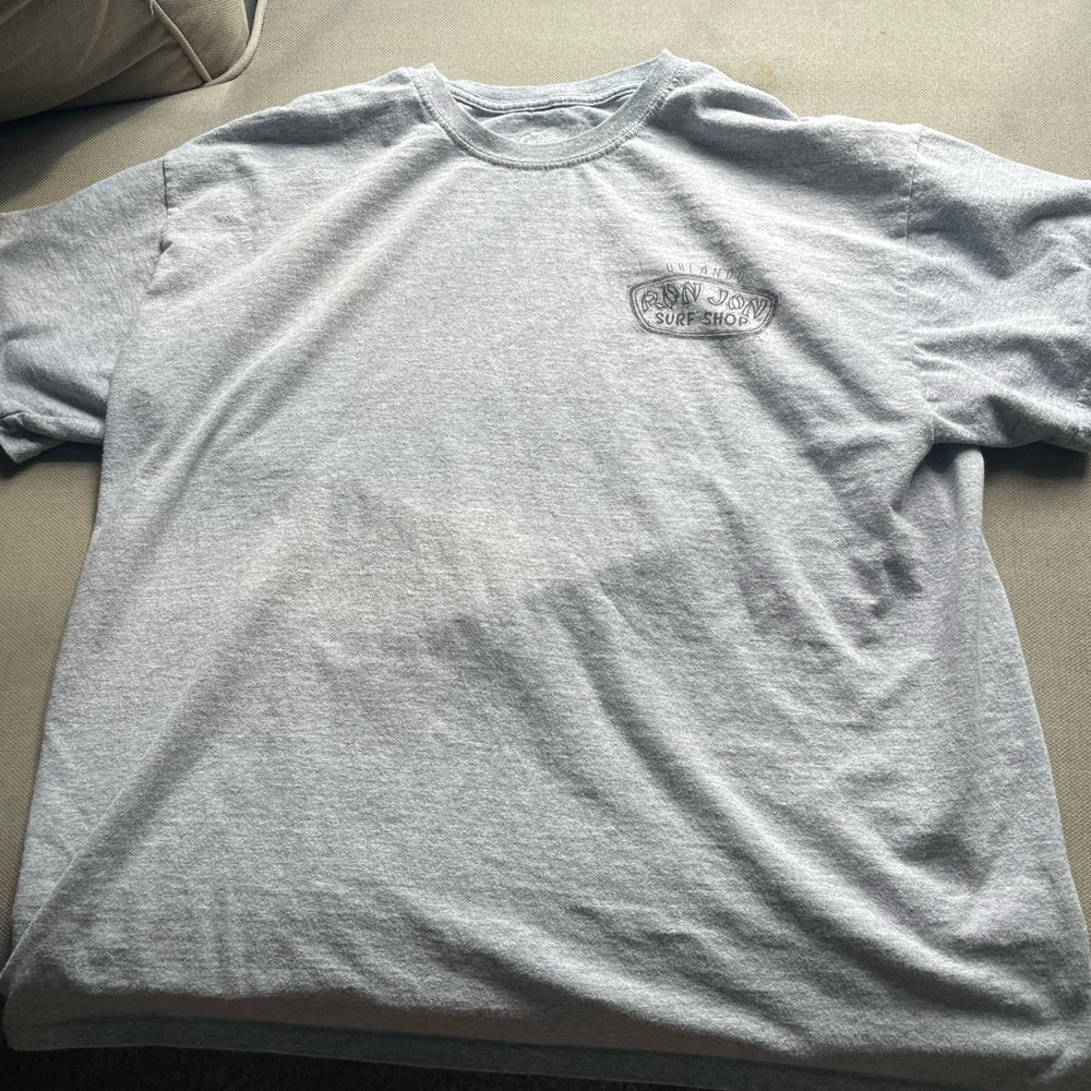 Ron Jon Light Gray Men's Short Sleeve Tee